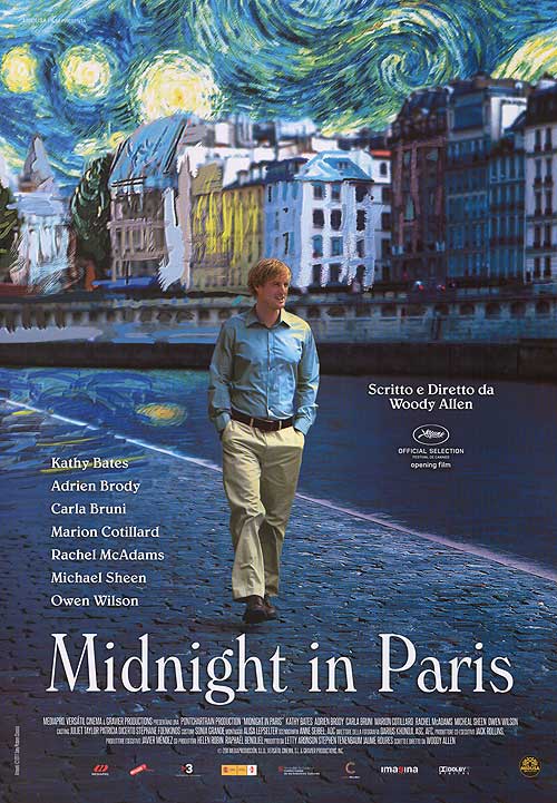 Cin ma Midnight in Paris  Woody Allen 2011
