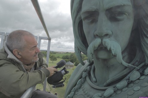 Jean-Jacques Beineix sur le tournage du documentaire les Gaulois au-delà du mythe