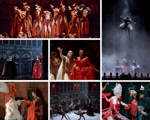 photos de l'opéra Les fêtes vénitiennes de Campra mis en scène par Robert Carsen