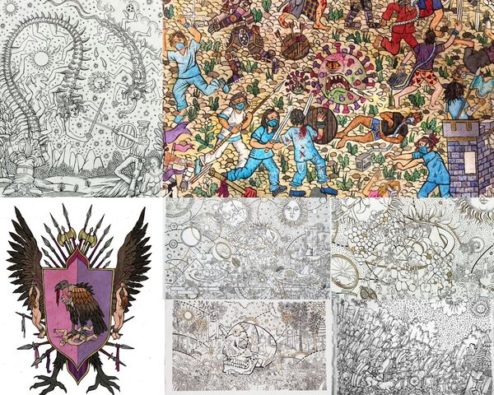 dessins de l'artiste Agathe Pitié