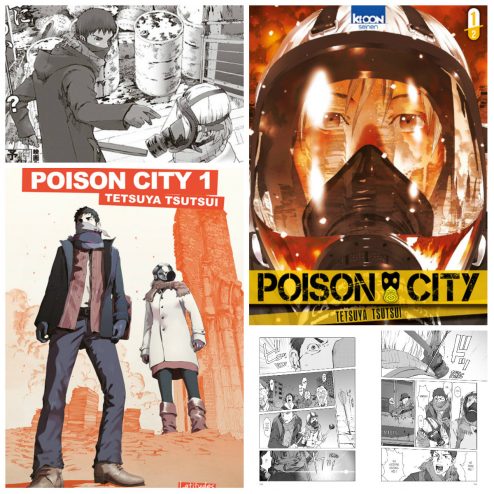 différentes pages du manga Poison City