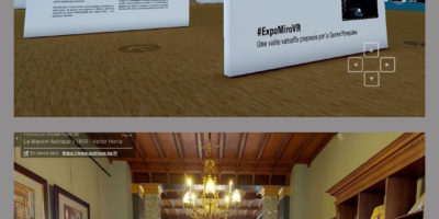 Montage pour présenter les expos virtuelles Miro et Maison Autrique