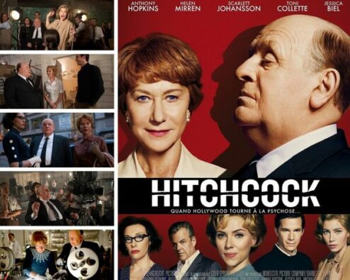 différentes scènes du film Hitchcock
