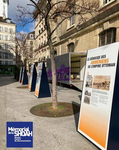 exposition du mémorial de la shoah sur les génocides