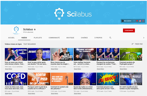 chaine youtube scilabus