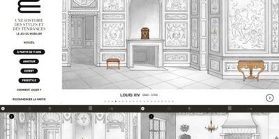 extrait du jeu du mobilier proposé par le musée des arts décoratifs