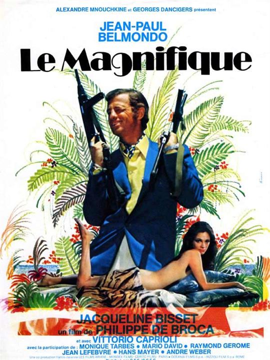 affiche du film Le magnifique de Philippe de broca avec jean-Paul Belmondo