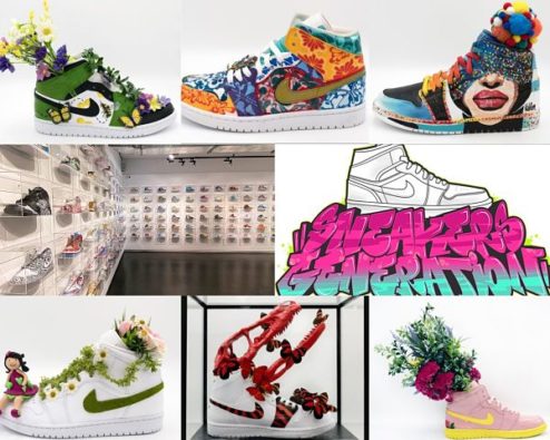 photographies de l'exposition Sneakers Generation à la Galerie Sakura
