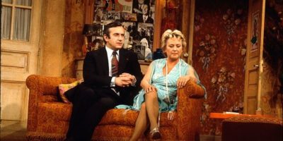 photo extraite de la pièce Folle Amanda avec Jacqueline Maillan et Daniel Ceccaldi