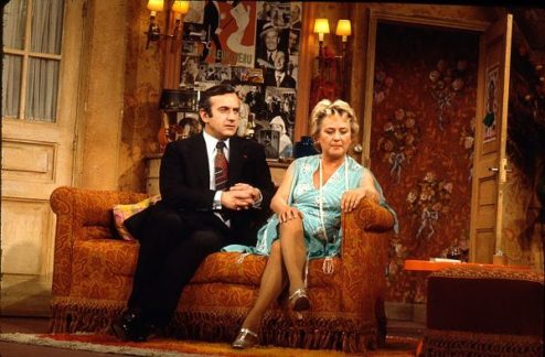 photo extraite de la pièce Folle Amanda avec Jacqueline Maillan et Daniel Ceccaldi