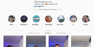 Compte Instagram de Logfive