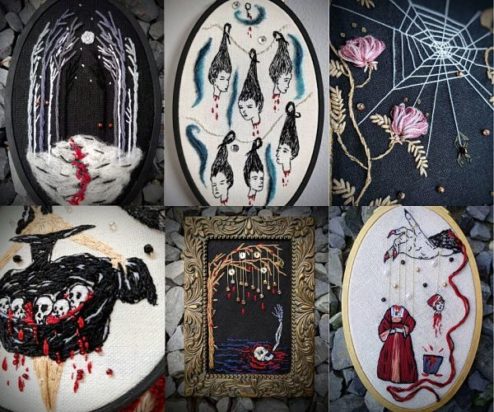 Curious adornements - créations et broderies de Maggie Donovan
