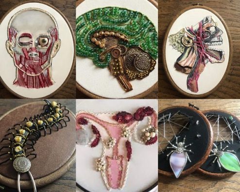 Broderies de Sarah Leonard - Atypical Curiosities