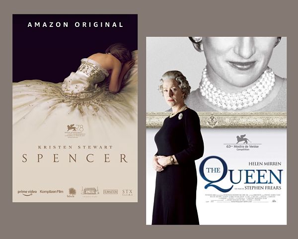 affiches des films Spencer et The Queen