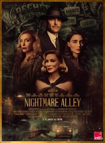 affiche du film Nightmare Alley de Guillermo del Toro