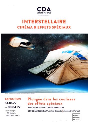 affiche de l'exposition interstellaire au centre d'arts d'enghien les bains