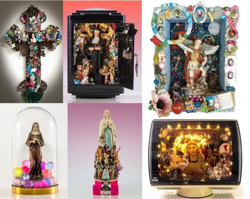 bondieuseries et oeuvres d'art kitsch de Normando Lobo de Sousa