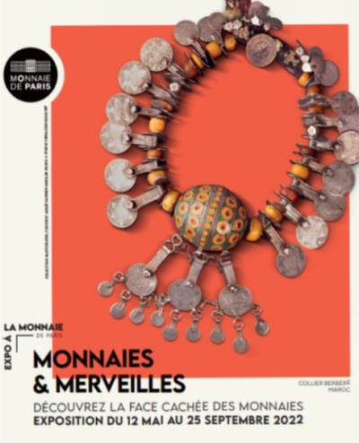 affiche de l'exposition Monnaies et merveilles présentée à la Monnaie de Paris