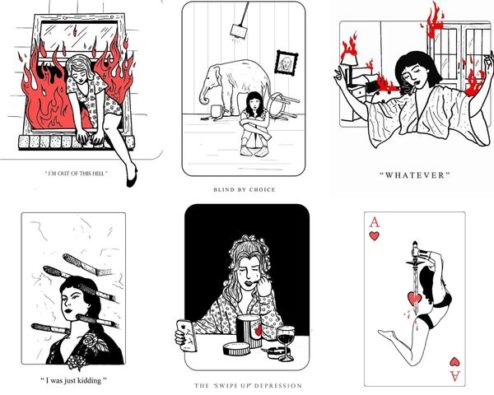 dessins de l'illustratrice Magician Woman