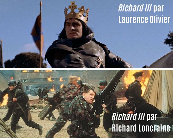 Richard III par Laurence Olivier et par Richard Loncraine