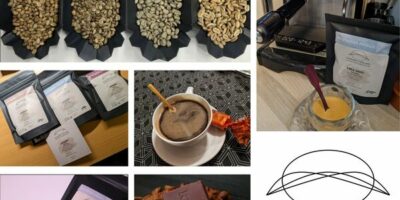 paquets de café, café en grain, café en tasse