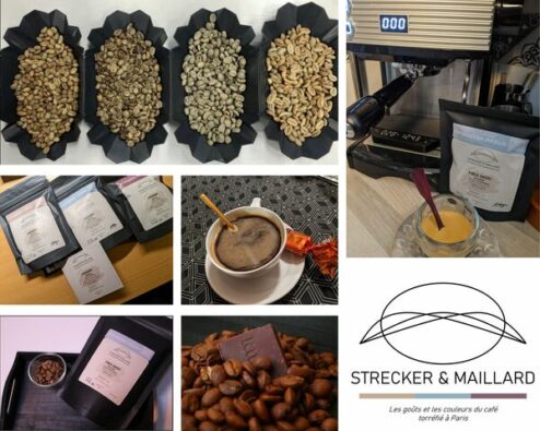paquets de café, café en grain, café en tasse