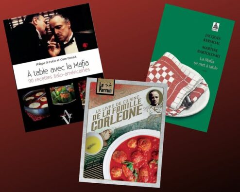 couvertures de livres de cuisine inspirés par la mafia et les films de mafieux