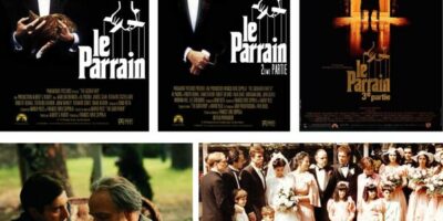 affiches et photos des trois films constituant la trilogie Le parrain de francis ford coppola