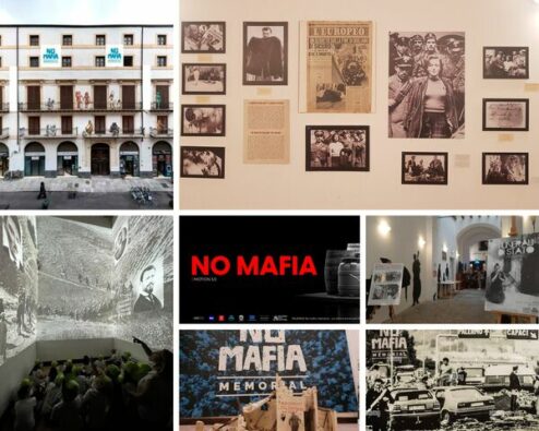 vues du No Mafia Mémorial, lieu dédié à la mémoire des victimes de la mafia sicilienne à Palerme