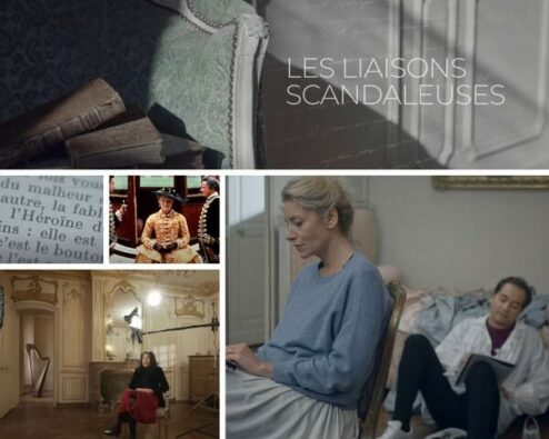 différentes séquences du documentaire Les liaisons scandaleuses dédié à l'analyse du roman Les liaisons dangereuses de Choderlos de laclos