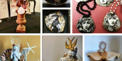 différentes créations et sculptures à base de coquillage de la marque Oh ! les beaux jours