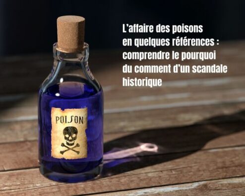 une bouteille de poison avec un liquide violet dedans