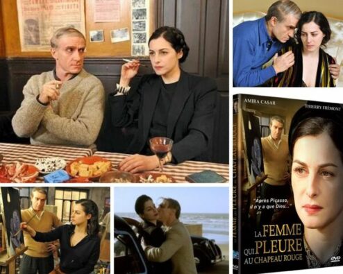 photos extraites du film La femme qui pleure au chapeau rouge