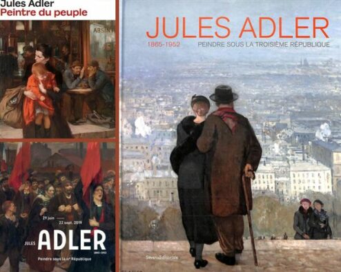 affiches et couverture de catalogue concernant le peintre Jules Adler