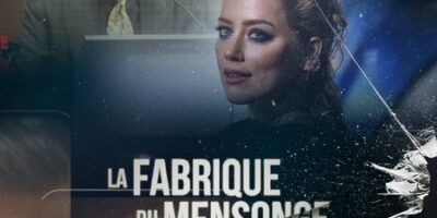 affiche du documentaire consacré à l'affaire Johnny Depp Amber Heard dans la série La fabrique du mensonge
