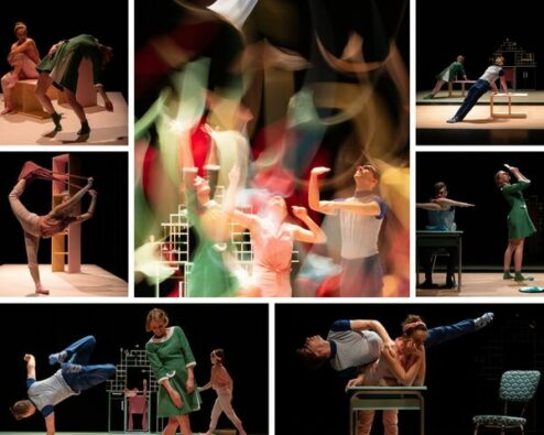 photos extraites du spectacle de danse contemporaine dans la boucle par la compagnie Carré Blanc