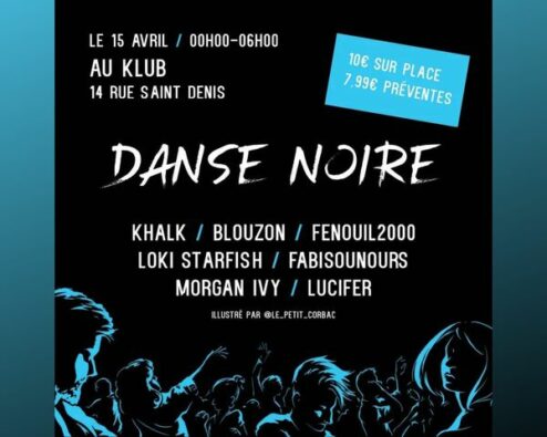 affiche de la soirée danse Noire