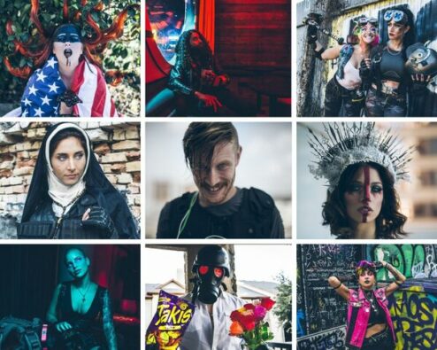 photos de Nova Garza, série de portraits de personnages post-apocalyptiques et cyber punk