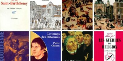 différents livres consacrés aux guerres de religion en france