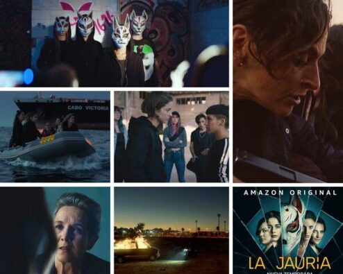 différentes photos extraites de la saison 2 de la série chilienne La Meute