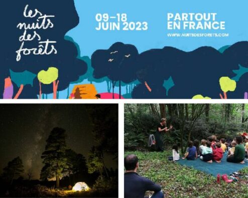 affiche et photos de l'édition 2023 des Nuits des forêts