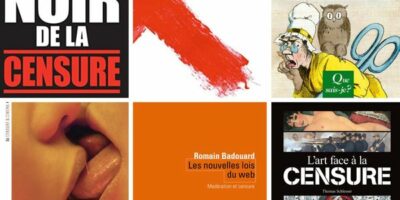 Différentes couvertures de livres consacrés à l'histoire de la censure