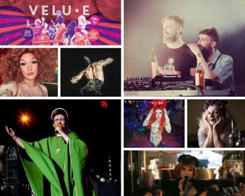 artistes présents à la soirée La velu.e de Juillet 2023