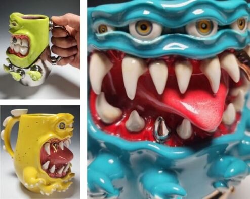 mugs réalisés par oscar yaquian