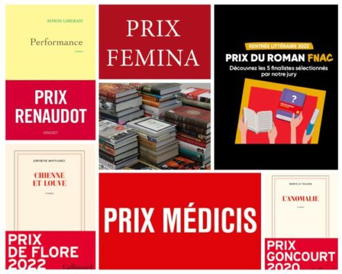 différents livres récompensés par des prix littéraires
