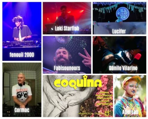 artistes participant à la soirée disco Coquina du 20 octobre 2023