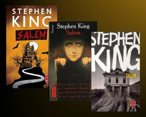 différentes couvertures du roman horrifique Salem de Stephen King