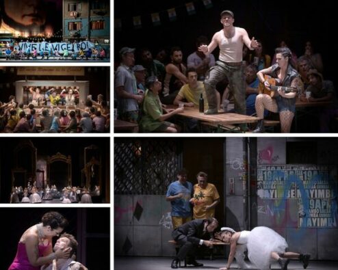 différentes vues de l'opérette La périchole d'offenbach par Pelly et Minkowski