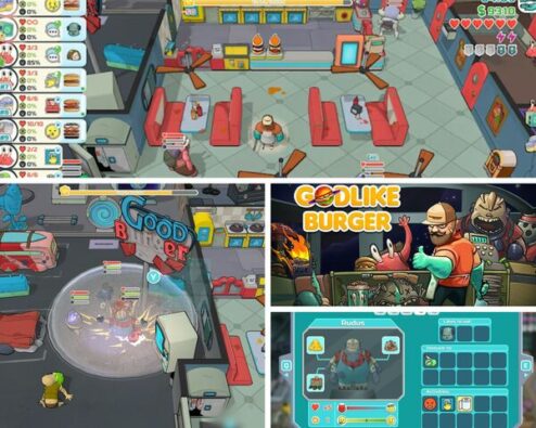 images extraites du jeu godlike burger