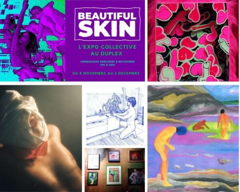 oeuvres composant la première exposition beautiful skin